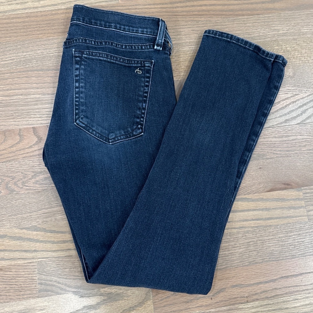 Rag and bone dark wash straight leg jeans Size 26